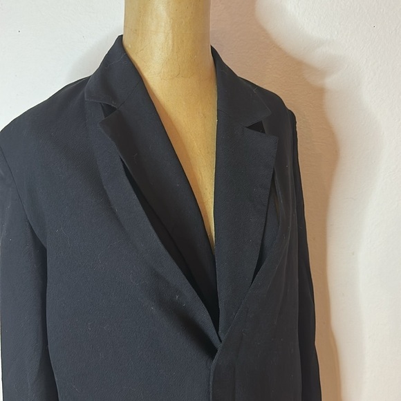 Tibi jacket sz 2 with removable collar Black Blazer, great pre owned condition - Picture 6 of 10